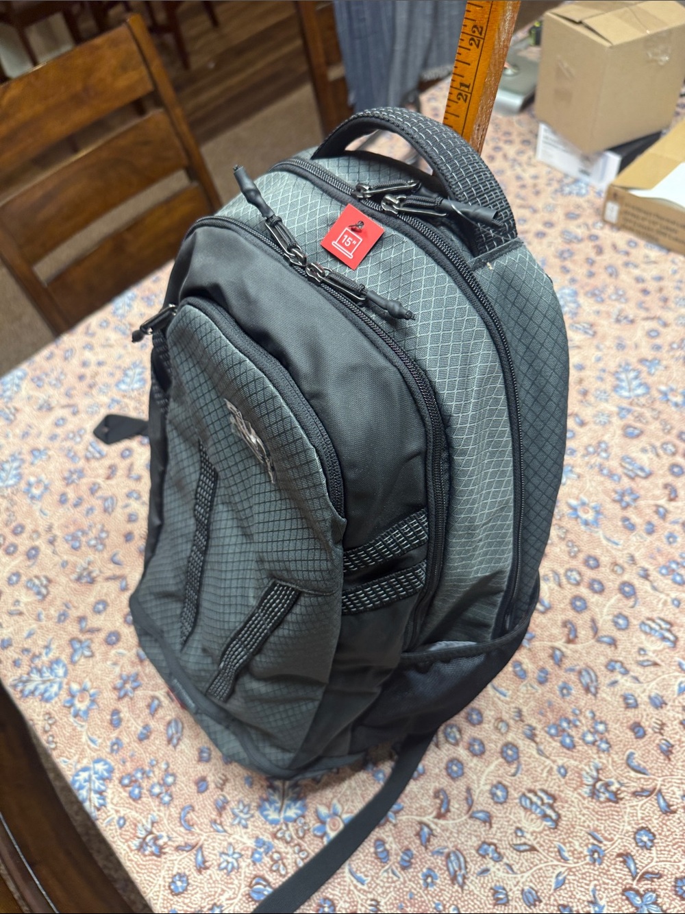 Under Armour Black and Gray Performance Backpack - Picture 4 of 6